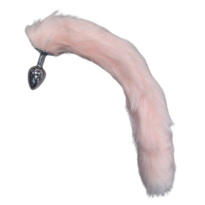 Plug Anal com Cauda de Metal TAMANHO M - SALMÃO