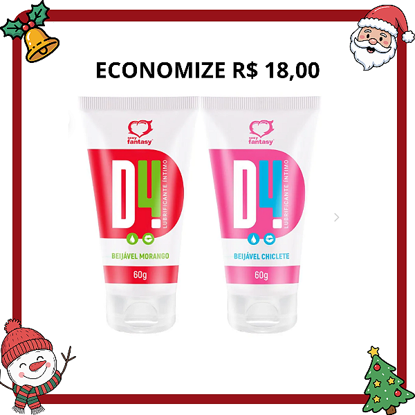 Kit 2 D4 (Chiclete+Morango)