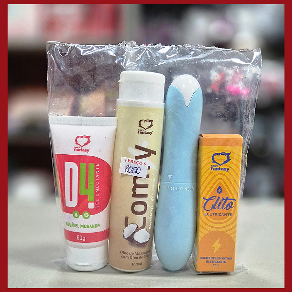 Combo Clito (Excitante + Vibrador + Óleo de Massagem + Lubrificante)