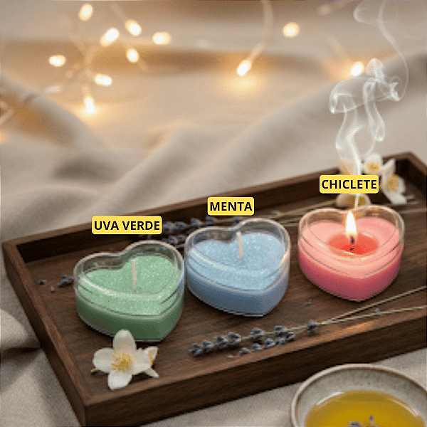 Kit 3 Velas Aromaticas - VIRA ÓLEO