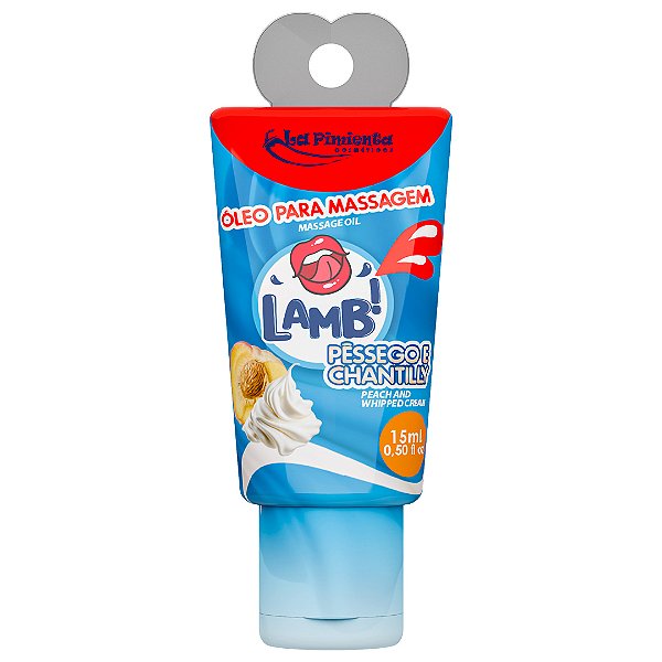 Lamb Pessego c/ Chantilly Óleo Beijável Toque Quente 15ml La Pimienta