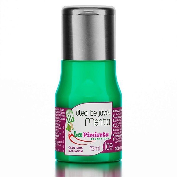 Óleo Beijável Ice Menta 15ml La Pimienta