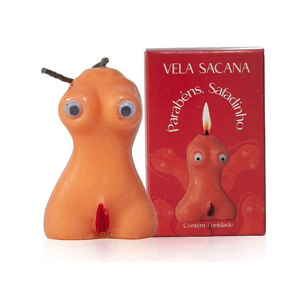 Vela Sacana Parabéns Safadinho Vagina Kgel