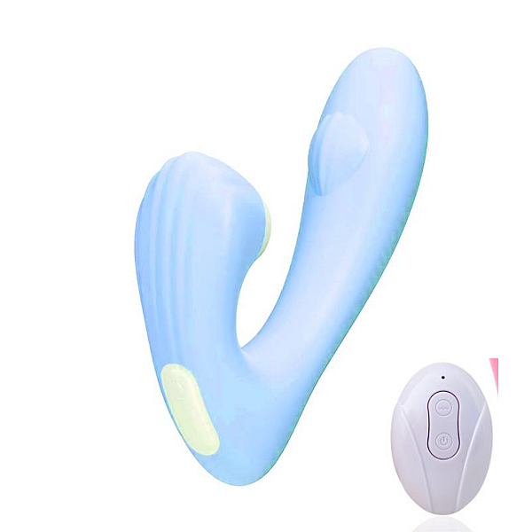 Vibrador Concha Estimulador Duplo com Controle Remoto - 10 Modos