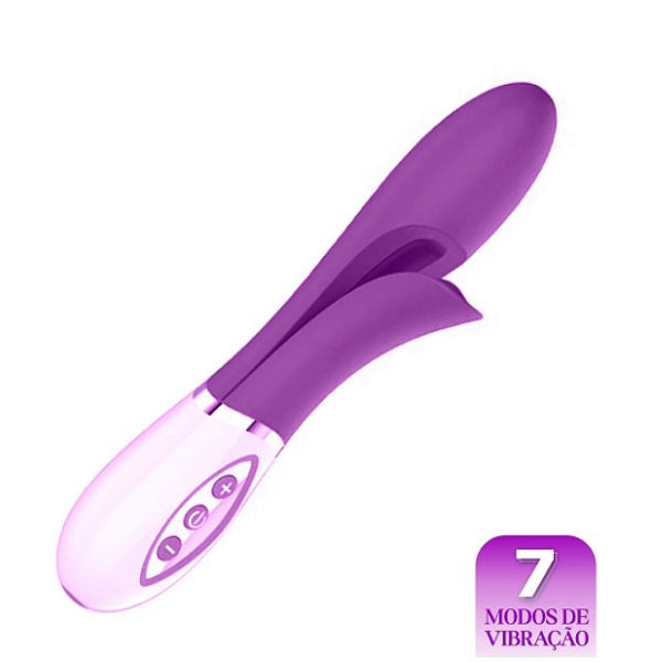 Vibrador com Estimulador Dobrável - Xuanai - Recarregável