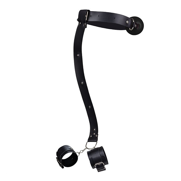 Kit 3 em 1 - Mordaca Bola Preta/Algema Traseira