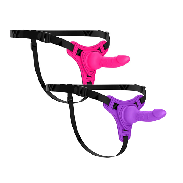 Cinta com Prótese Peniana 12 x 3cm Texturizada BDSM