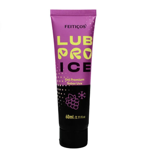 LubPro Beijável Ice - Gel Lubrificante Premium - Sabor Uva - 60ml