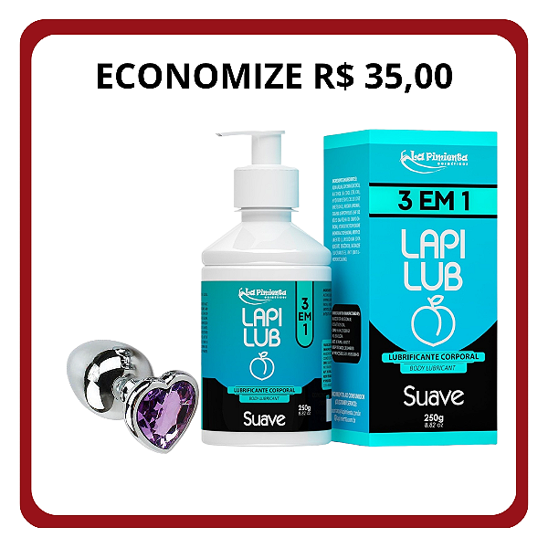 Combo Suave (LUBRIFICANTE ICE DESSENSIBILIZANTE + PLUG P)