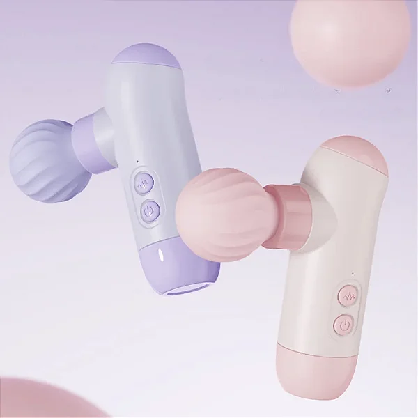Mini Pistola Massageadora com Estimulador - Recarregável