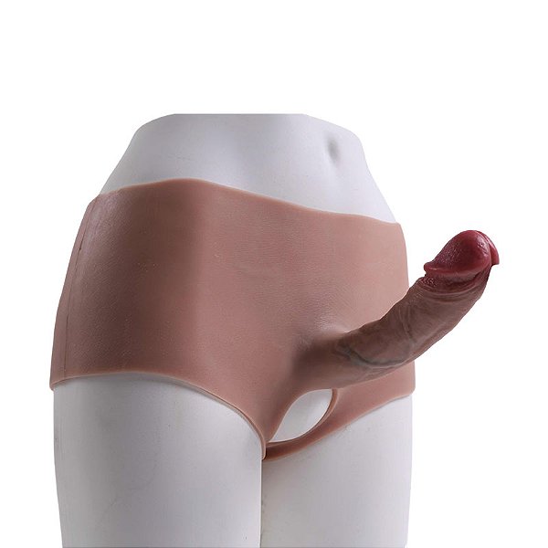 Cinta Peniana 18x3,5cm Estilo Short com Abertura Abaixo do Pênis