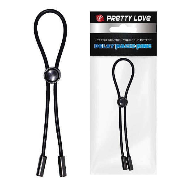 Anel Peniano em Silicone com Ajuste – PRETTY LOVE DELAY MAGIC RING