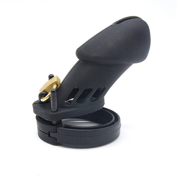Cinto de Castidade Masculino em Silicone, com Design Fechado e Formato Anatômico – CHASTITY BELT