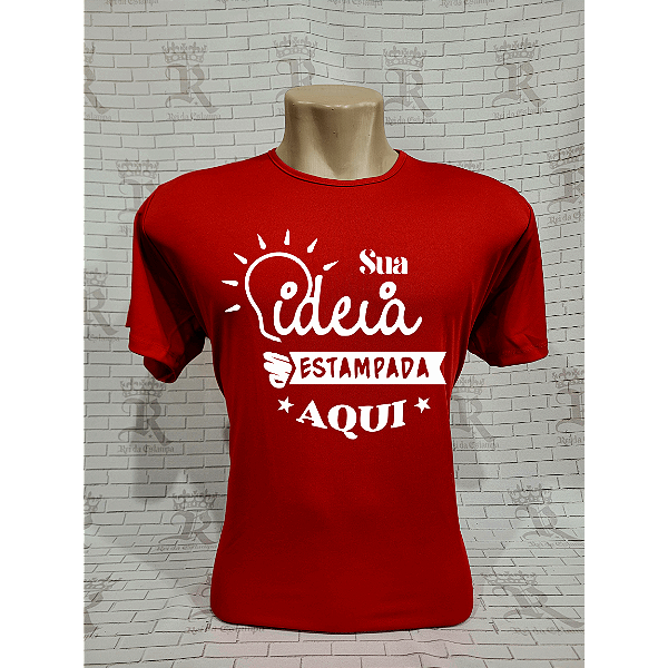 Camiseta DryFit Liso - Vermelha