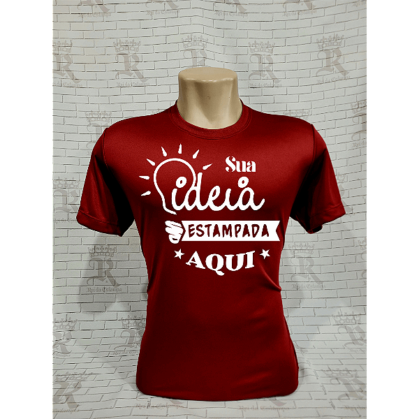 Camiseta DryFit Liso - Bordo