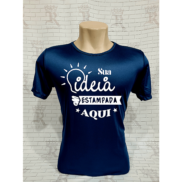 Camiseta DryFit  Liso - Azul Marinho