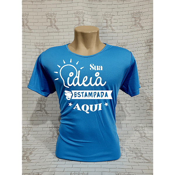 Camiseta DryFit Liso - Azul Cobalto