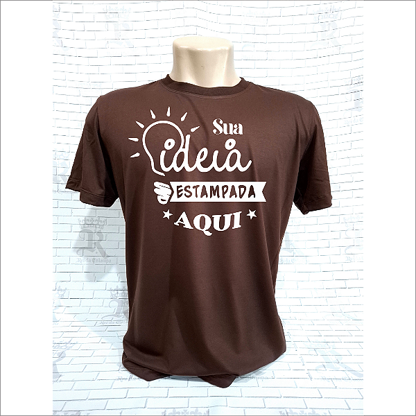 Camiseta Malha Fria - Marrom