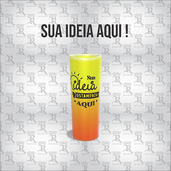 Copo Drink Amarelo C/ Laranja