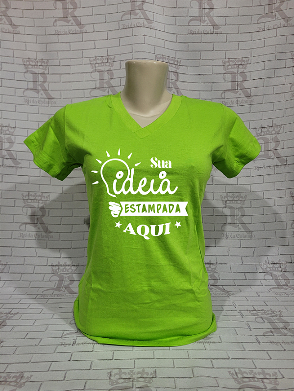 Camisetas Femininas Personalizadas – Laranja