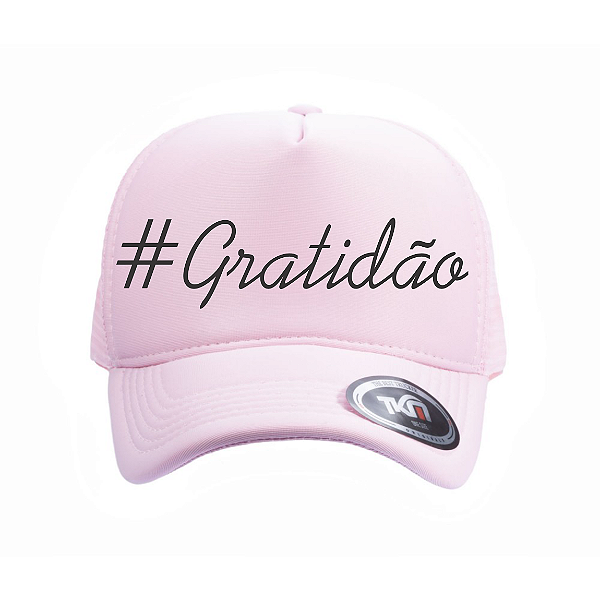 Boné Modelo Trucker Feminino- Rosa Claro  Personalizados