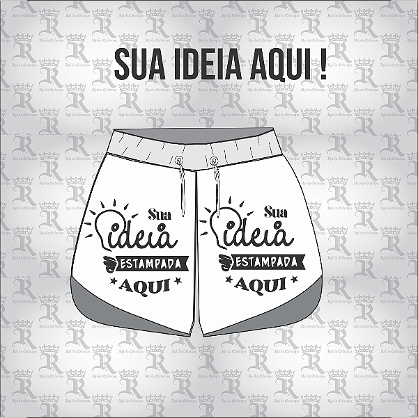 Short Feminino Personalizado -Mod 01