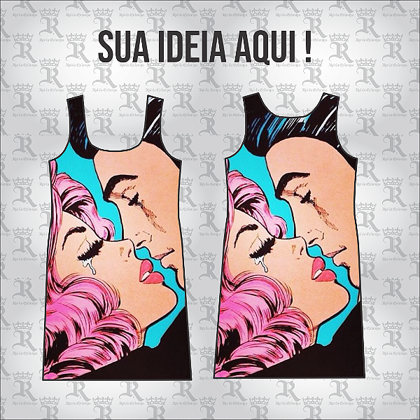 Vestidos Personalizados  Sem Manga A Partir De Uma Peça - Mod 04