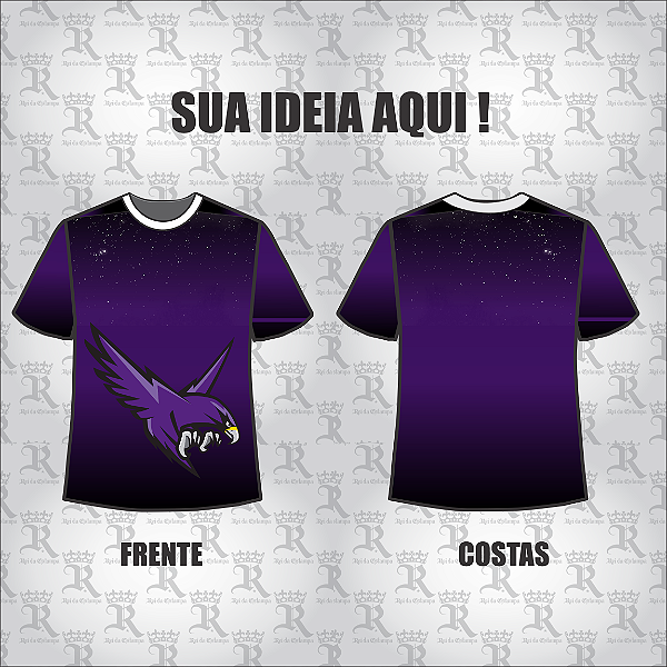 Camiseta  Aguia Galaxy  Mod 50