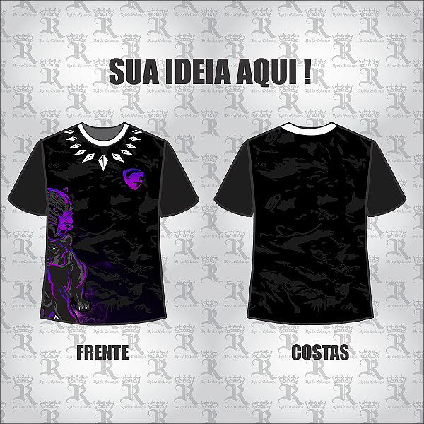 Camiseta  Pantera Colorida Mod 43