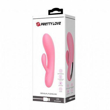 Massageador de Ponto G e Clitóris Recarregável - Pretty Love carol