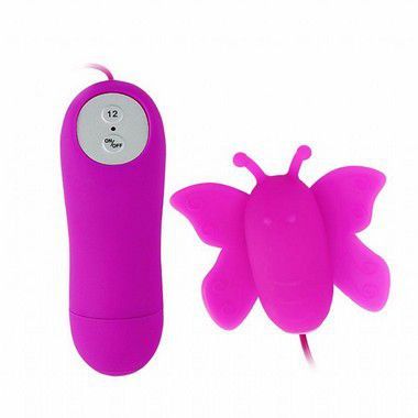 Vibrador Bullet Borboleta Silicone Cirúrgico com 12V- Pretty Love