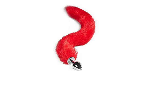 Plug Anal Rabo de Raposa - Vermelho 40 cm Tamanho P