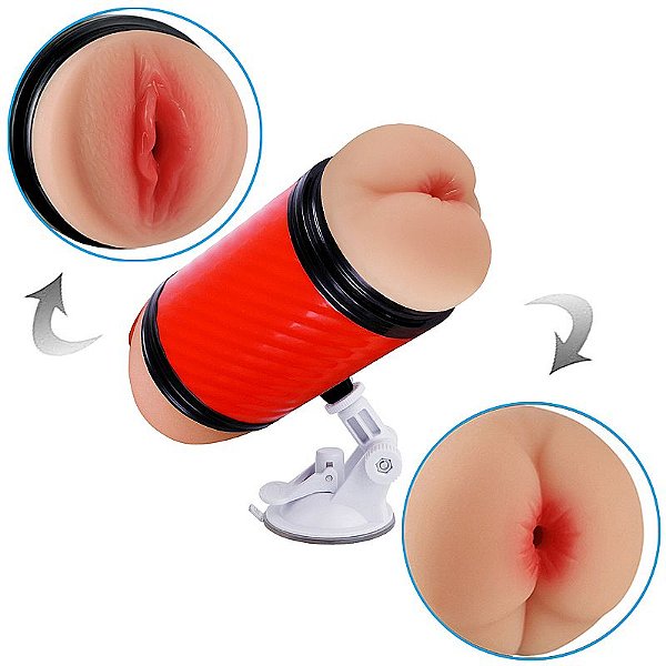 MASTURBADOR VAGINA E ANUS COM VENTOSA