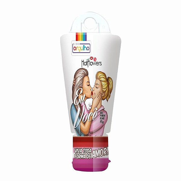 Eu & Você Gel para Massagem Feminina 15g Hot Flowers