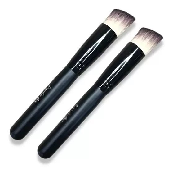 Pincel Profissional Kabuki Chanfrado Bonliy Lee - Preto
