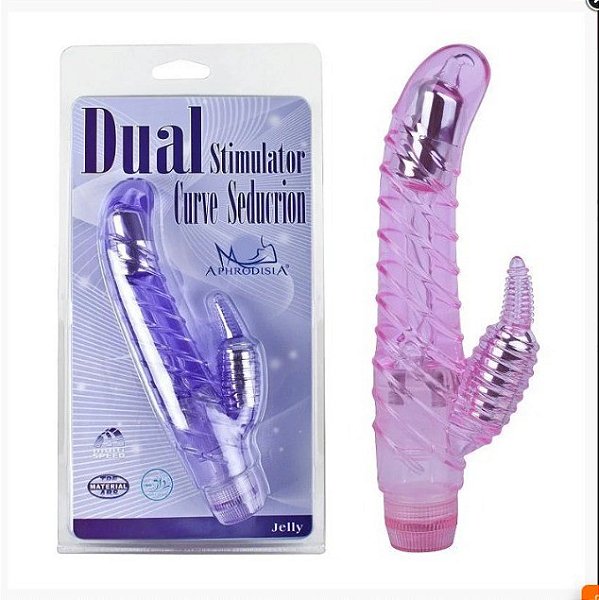 Curve Seduction Vibrador Ponto G com Estimulador de Clitoris Sexy Import