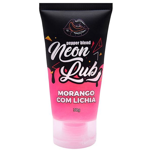 Neon Lub Gel Morango com Lichia 30g