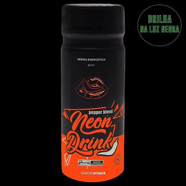 Neon Drink Energético Concentrado Pitaya 60ml Linha Neon Vibes Pepper Blend