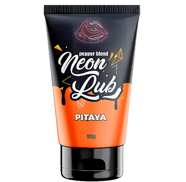 Neon Lub Gel Comestível Pitaya  Brilha em Luz Negra 30g Pepper Blend