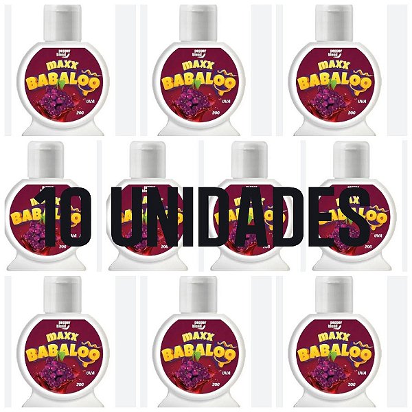 Maxx Babaloo uva - gel comestível kit 10 unidades