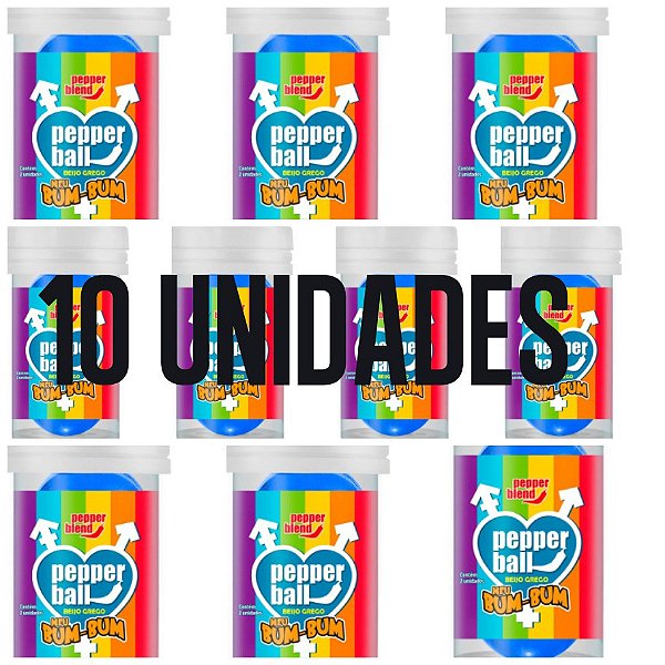 Pepper Ball meu bumbum beijo grego 10 unidades.