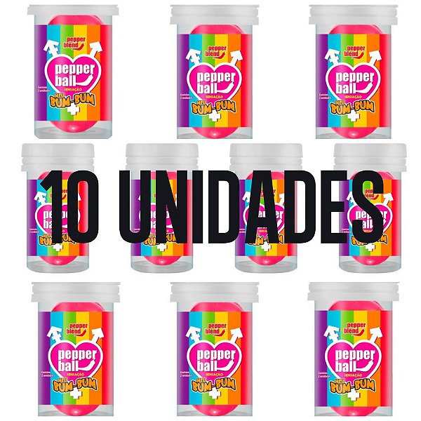 PEPPER BALL MEU BUM BUM SENSAÇÃO 10 UNIDADES