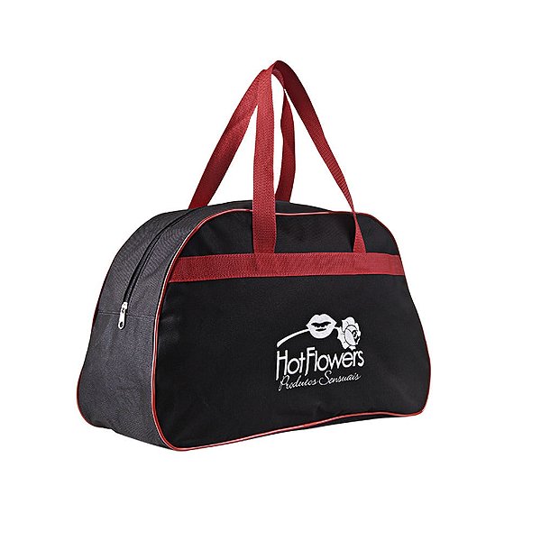 BOLSA HOT FLOWERS PRETA