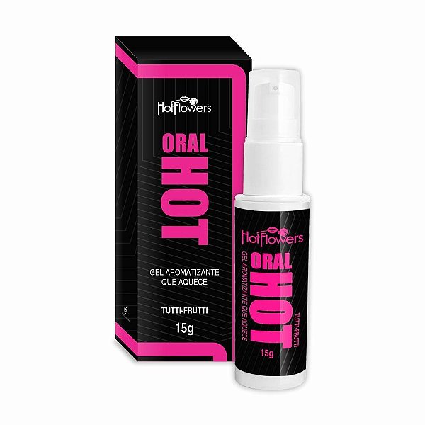 Oral Hot - Gel Aromatizante Beijável que Aquece 15g Hot Flowers