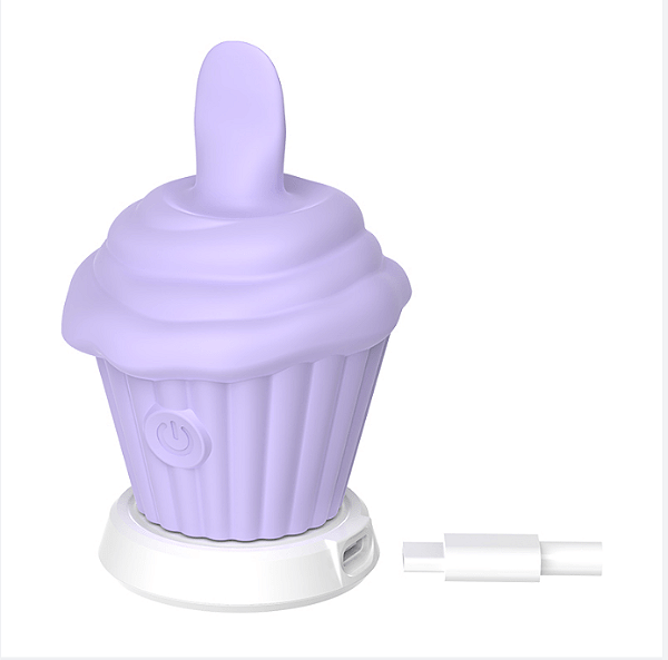 Vibrador de Clitóris - Cupcake com Língua - SI