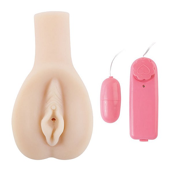 Vagina Realística em CyberSkin com Vibrador e Textura - Bella