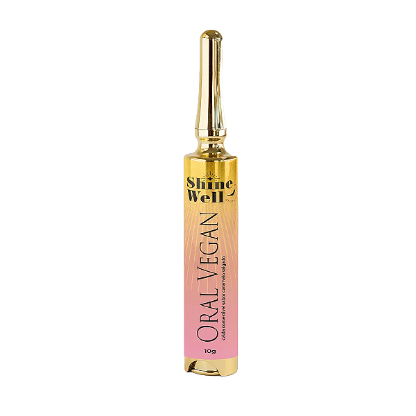Oral Vegan - Calda Comestível Caramelo Salgado 10g Linha Shine Well Pepper Blend