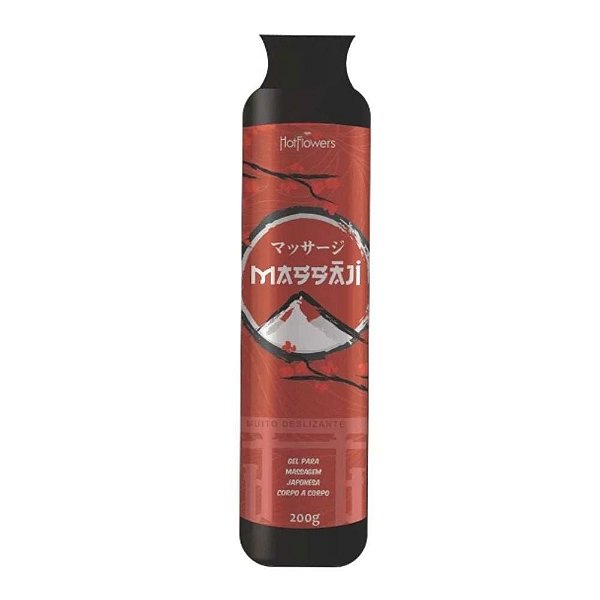 Massaji - Gel Super Deslizante para Massagem Corpo a Corpo 200g Hot Flowers