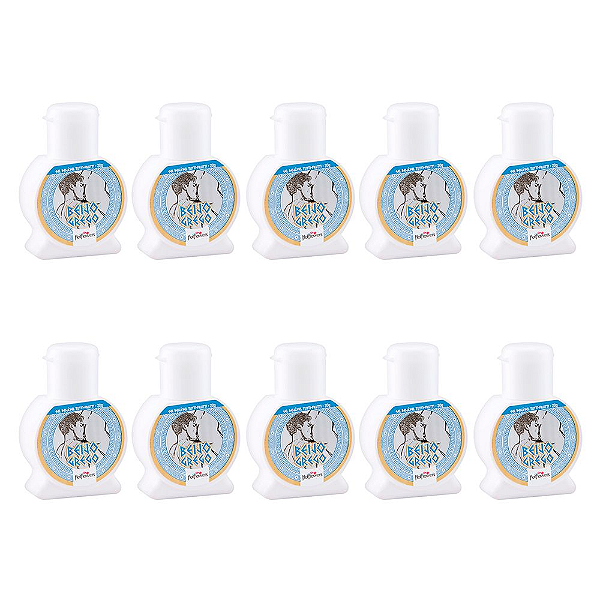 Beijo Grego - Gel Beijável Para os Glúteos Hot Flowers - Kit com 10 unid