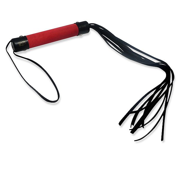 Chicote Sensual Vermelho de Cetim Hot Flowers